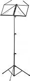 Stagg Music Stand Black Collapsible Foldable With Bag