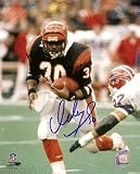 Ickey Woods Cincinnati Bengals NFL Autographed "Black Jersey" 16" x 20" Photograph