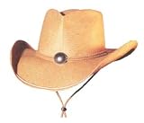 Shady Brady - Shady Brady Hat 5PW32: Softy Toyo Julia Roberts Cowboy Hat - Natural, Cord & Concho Band