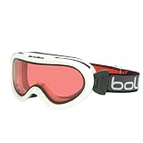 Bolle Boost OTG Goggles (White Basics, Vermillion Lens) ~ Bolle