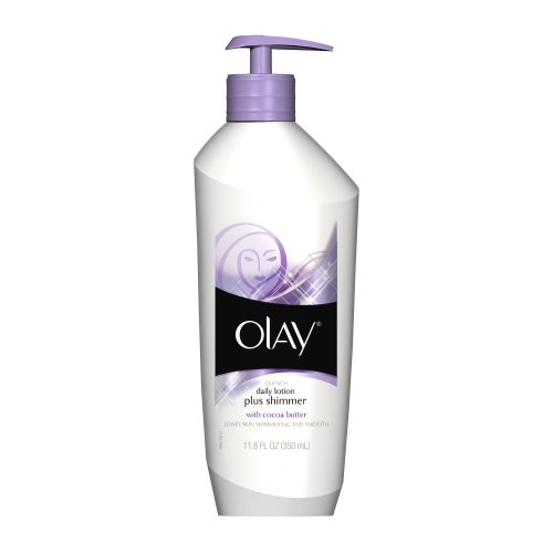 Olay Quench Daily Lotion Plus Shimmer With Cocoa Butter, 11.8 Ounce (Pack of 3)