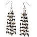 Women Gift - Tiger's eye Gemstone Earring 4 inches(ers140)