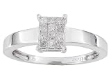 10KT WG .25CTW DIAMOND RING