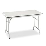 Economy Folding Table, 48 x 24, Light Gray Top