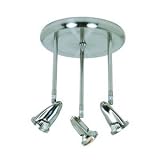 Rocket - 3 Light Track Spot Mini Pendant Lighting Fixture - Brushed Nickel - B4573