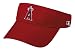 MLB Pre-Curved Los Angeles Angels Visor RED (QTY.12) YOUTH: 6 3/8-7 (AGES 6-12 YRS)