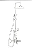 Rohl U.KIT1L-STN Rohl Showers Satin Nickel