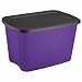 Sterilite® 18 Gallon Purple & Black Storage Tote<br>Great for Fall Storage!