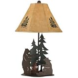 IMAGE OF Iron Bears Roasting Marshmallows Table Lamp