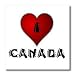 I Love Canada - 2 - 8x8 Iron On Heat Transfer For White Material