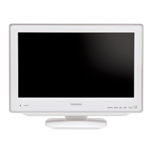 Toshiba 19LV611U 19-Inch 720p LCD TV with Built in DVD Player, White