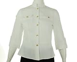 Jones New York Signature Button Front Linen Shirt