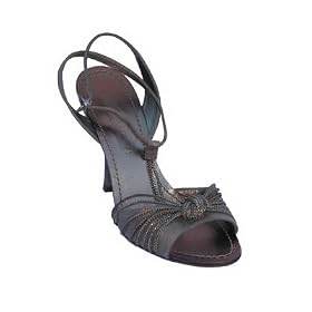 BCBG MAXAZRIA Ivanas Suede Strappy Heel in Anthracite