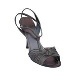 BCBG MAXAZRIA Ivanas Suede Strappy Heel in Anthracite at BCBG MAX AZRIA