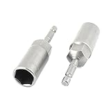 uxcell　六角ナットドライバ　スクリュードライバー　電動ドリル　80mm x 16mm　2個