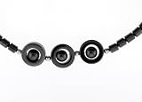 Hematite Necklace 16-18 Inches in Length - 3 Circles