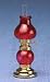 Hurricane Table Lamp Red