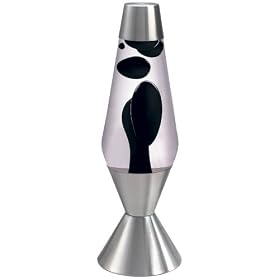 Black and Clear Large Lava Lamp by LAMPS PLUS
