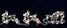 Weihnachten Fensterschmuck Schlitten mit 2 Rentieren