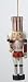 Kurt Adler Ornaments C6066A White Wooden Nutcracker Ornament