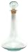 Spanish Recycled Glass Tall Decanter with Cork 10"H 48oz