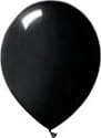 Jet Black 12" Latex Balloon 15 Count