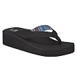 Women's Mossimo Supply Co. Leigh Leather Wedge Flip Flops - Black