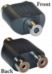 2 x RCA Female / 1 x 3.5mm Stereo Female Adapter