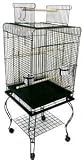 Brand New Parrot Bird Cage Cages Play w/Stand 24x24x63-0224AS