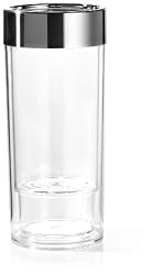 Prodyne WI-9 Wine-On-Ice Acrylic Wine Cooler with Brushed Chrome Rim