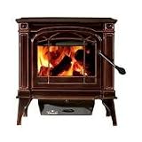Napoleon 1100C Porcelain Enamel Majolica Brown 1100C EPA Wood Burning Stove EPA Small Cast Iron Wood Burning Stove - 1100C