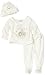 Vitamins Unisex Newborn New Arrival Superplush 2-Piece Footed Pant Set With Hat, Ivory, 6 Months