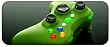XCM Smooth Green Controller Shell w/Green buttons & LED's