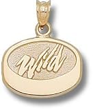 Minnesota Wild Puck 7/16 Charm/Pendant