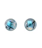 Sterling Silver Dichroic Glass Translucent Light Blue Stud Earrings 31t9CR4wLSL. SL160 Sterling Silver Dichroic Glass Translucent Light Blue Stud Earrings