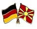 Suchen : 5er Pack Deutschland - Mazedonien Freundschaftspin Pin Flagge