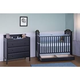 Roxanne Baby Furniture Set in Ebony