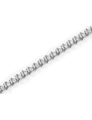 14K White Gold Diamond Bracelet
