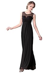 Strapless Sleeveless Jersey Mesh Ruched Jeweled Lace Bridesmaid Dress/Prom Dress 