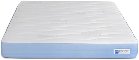 Invigo Fresh All Natural 8-Inch Latex Mattress, Twin, White