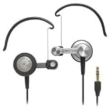 Audio-Technica Earbud/Clip-On Hybrid Headphones Silver