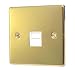 POLISHED BRASS TELEPHONE MASTER SOCKET C439PBW