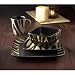 American Atelier Safari 16-Piece White Zebra Dinnerware Set