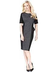 Petite Panelled Bodycon Peplum Dress
