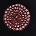 Burgundy Classic Crocheted Hair Bun Cover- LARGE