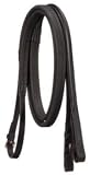 Silver Fox Raised Rubber Grip Reins Black