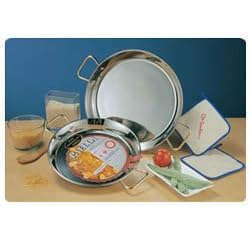 32cm Guison Sandwich Pan SS Paella Pan for cookers and Aga's