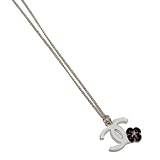 シャネル (シャネル)CHANEL A40409 カメリアCCトップネックレス ゴールド/白/黒 並行輸入品