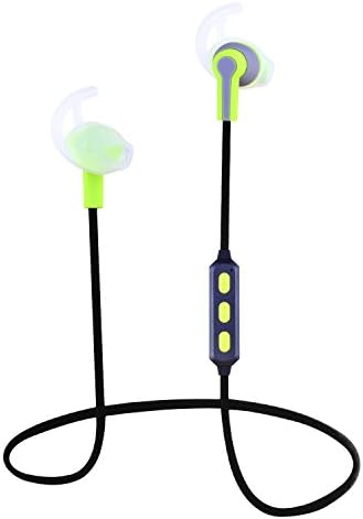 Doopro (TM) Bluetooth Headphone Outdoor Sports Sweatproof Ear Buds with Selfie Shutter for Camera and Micphone for Phones Comfortable Wearing Adults &amp; Children Earbuds (Green)