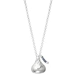 Hershey's Kiss Jewelry Sterling Silver Small Flat Back Shaped Pendant